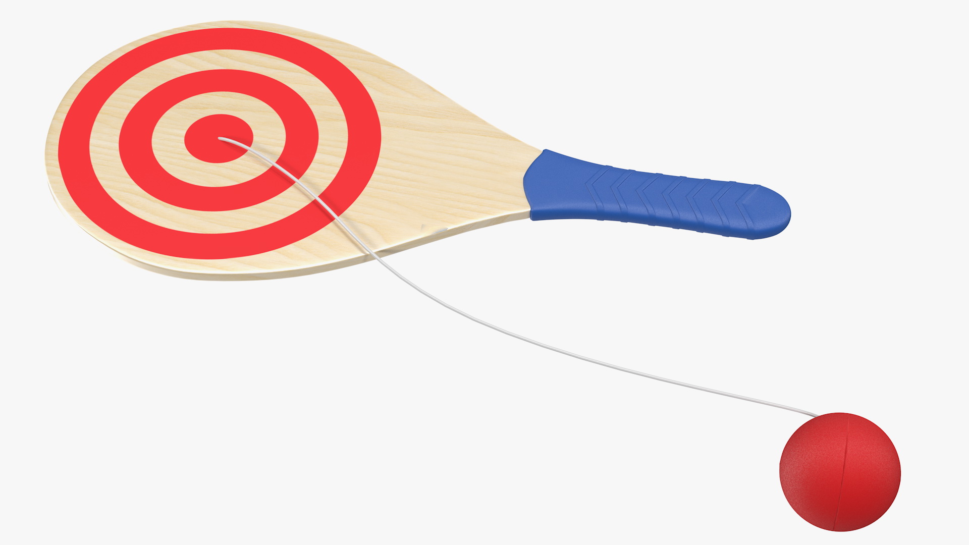 Vintage Paddle Ball 3D model