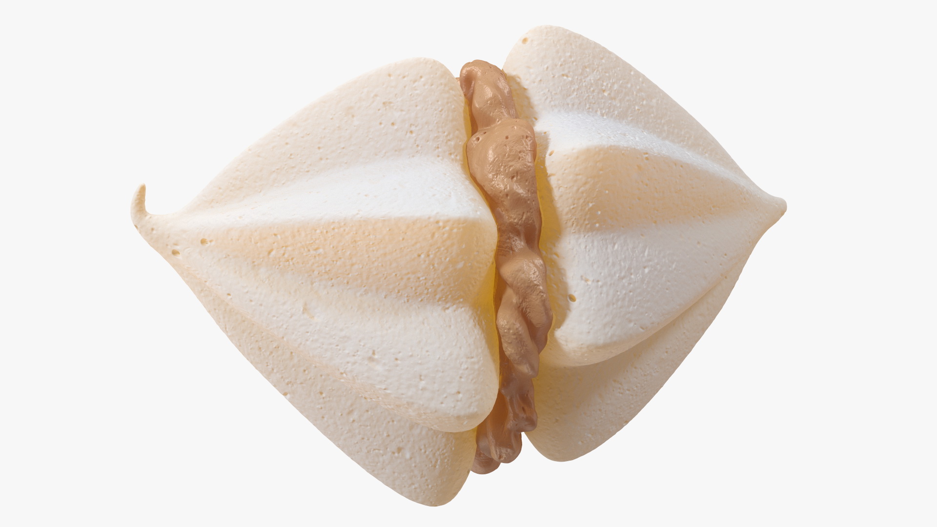 3D Double Meringue with Caramel Filling