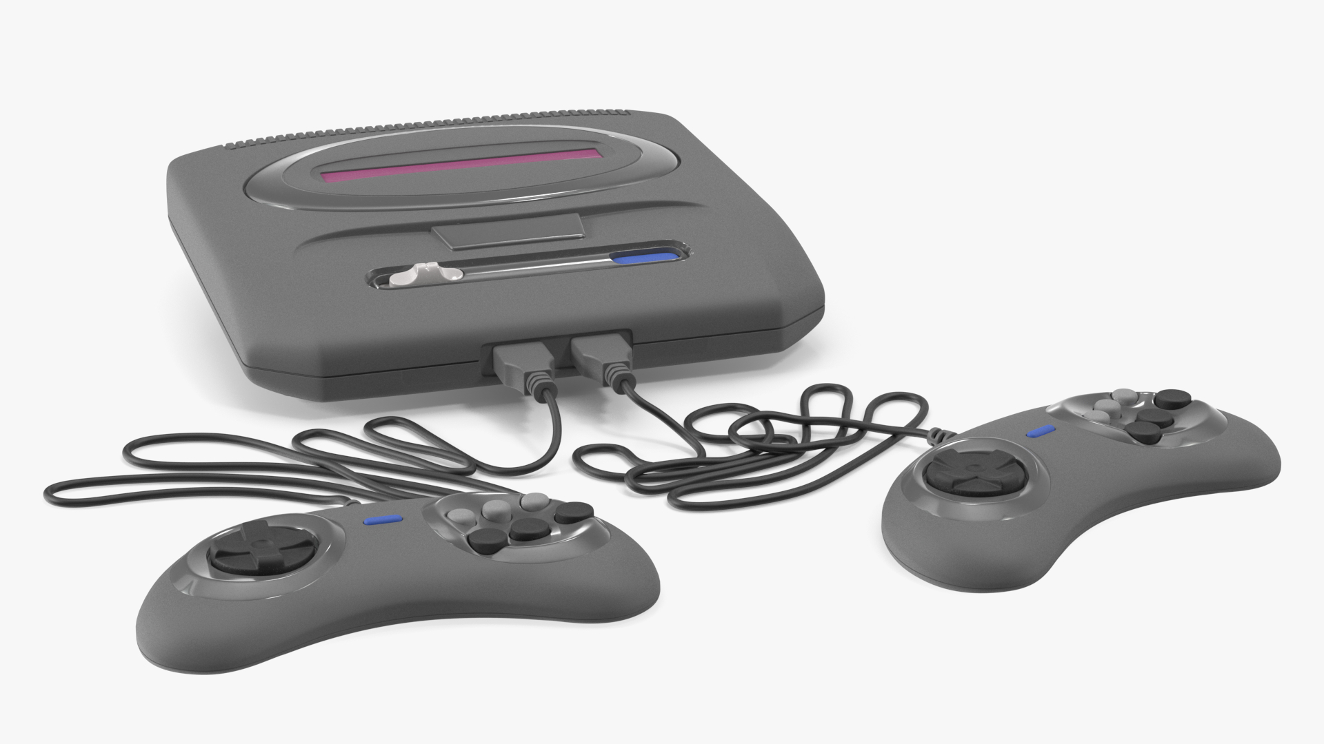 Game Console for TV Grey 3D model