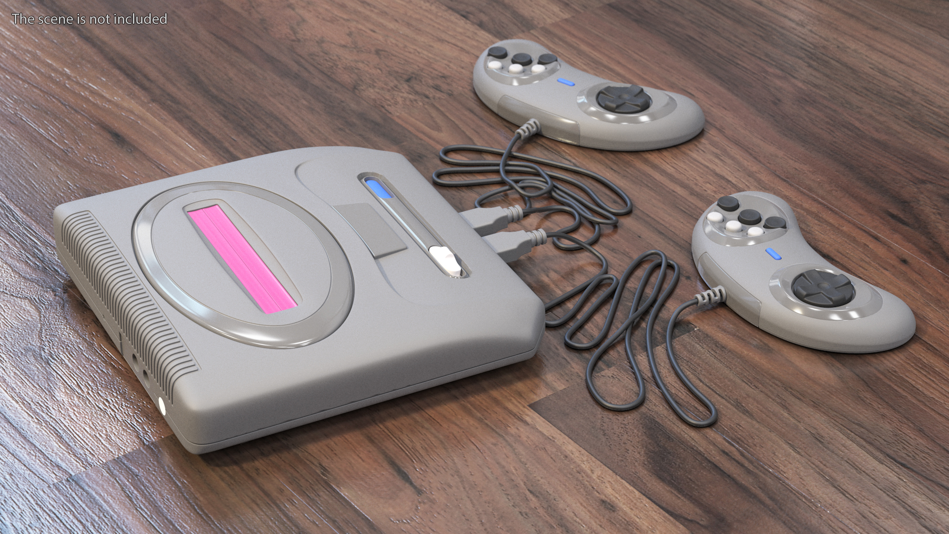Game Console for TV Grey 3D model