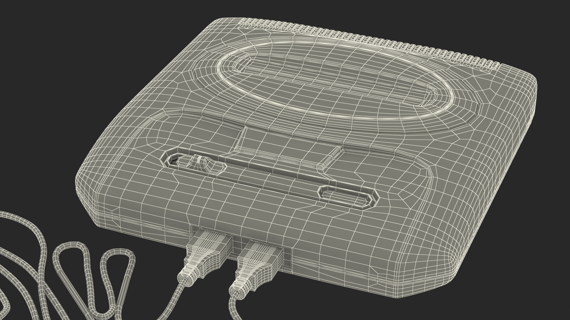 Game Console for TV Grey 3D model