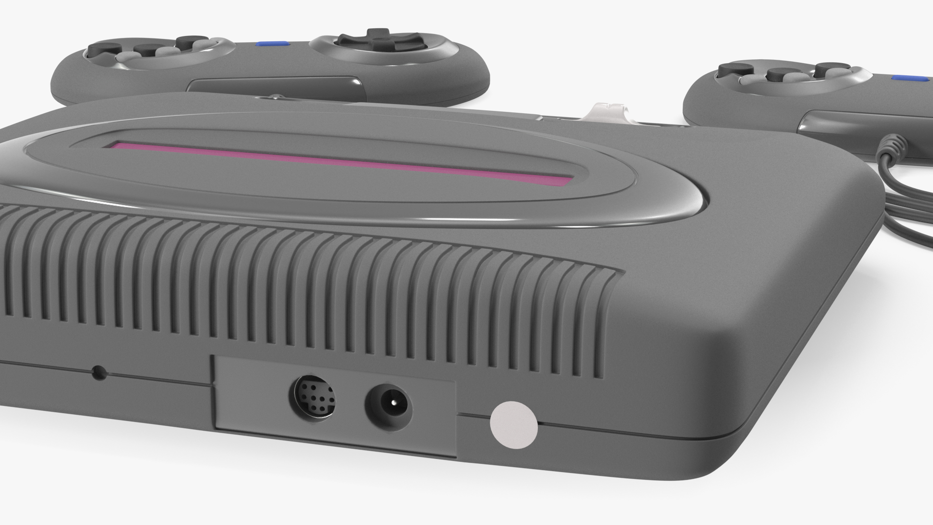 Game Console for TV Grey 3D model
