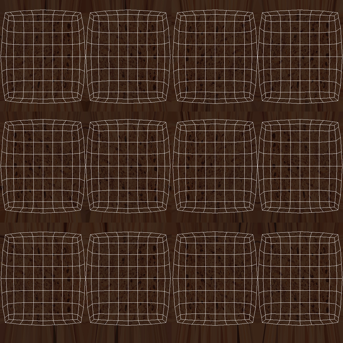 3D model Chocolate Cereal Pillow Flakes Pile