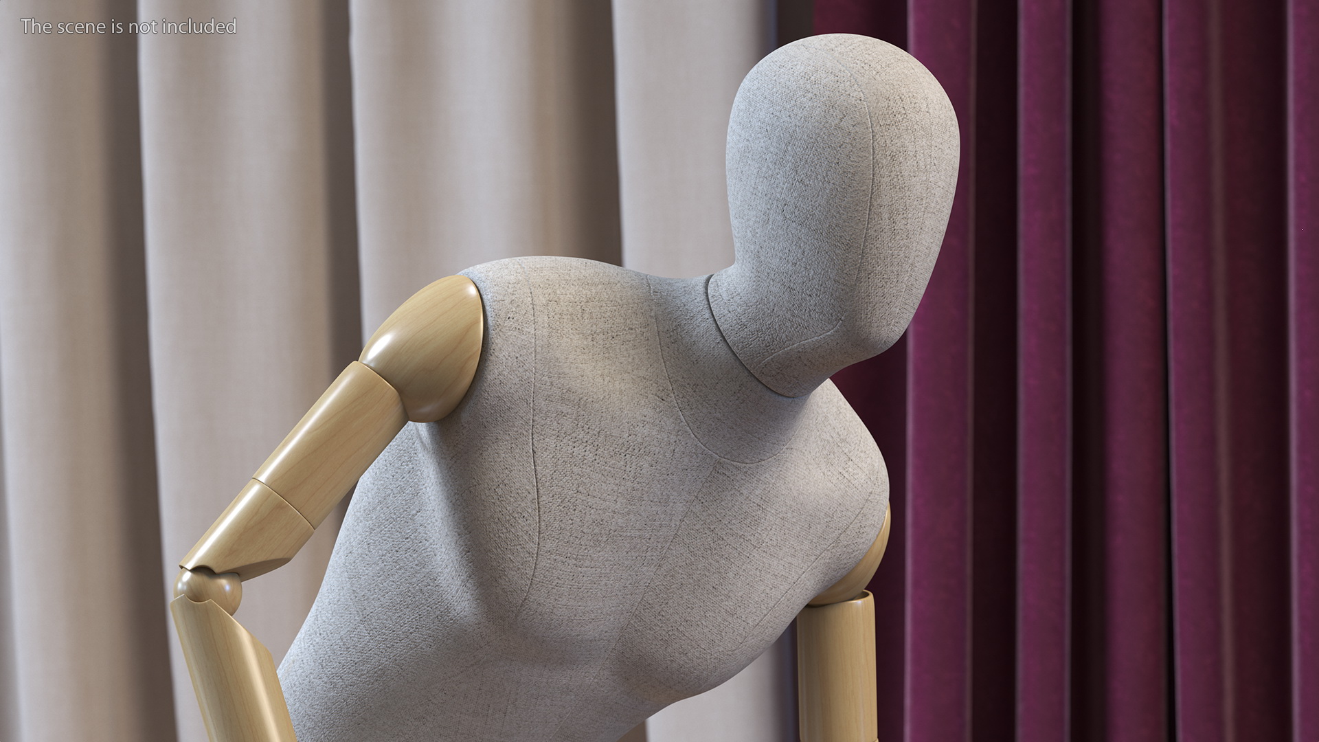 Flexible Manikin Sitting Pose 3D model