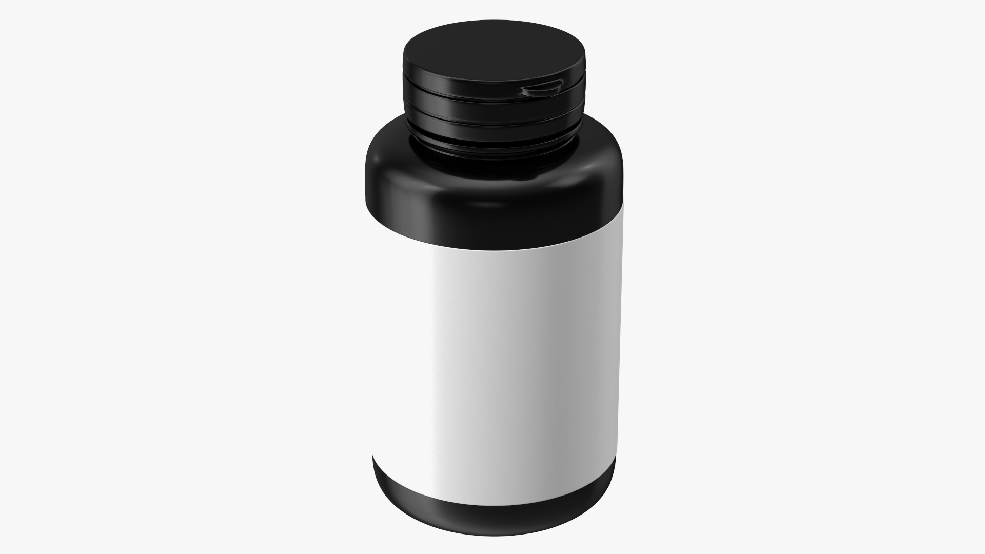 3D Blank Plastic Bottle Tablets model