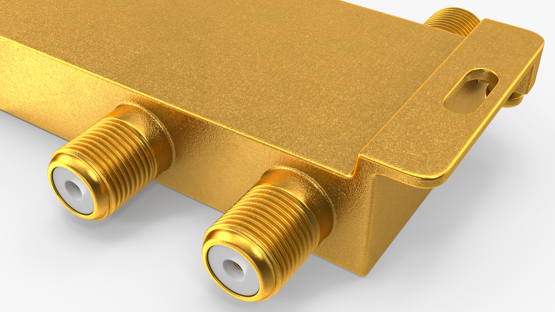 Wide Broadband Coaxial Splitter F Type 6 Way 3D model