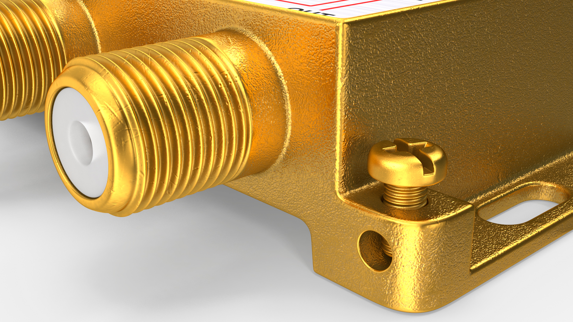 Wide Broadband Coaxial Splitter F Type 6 Way 3D model