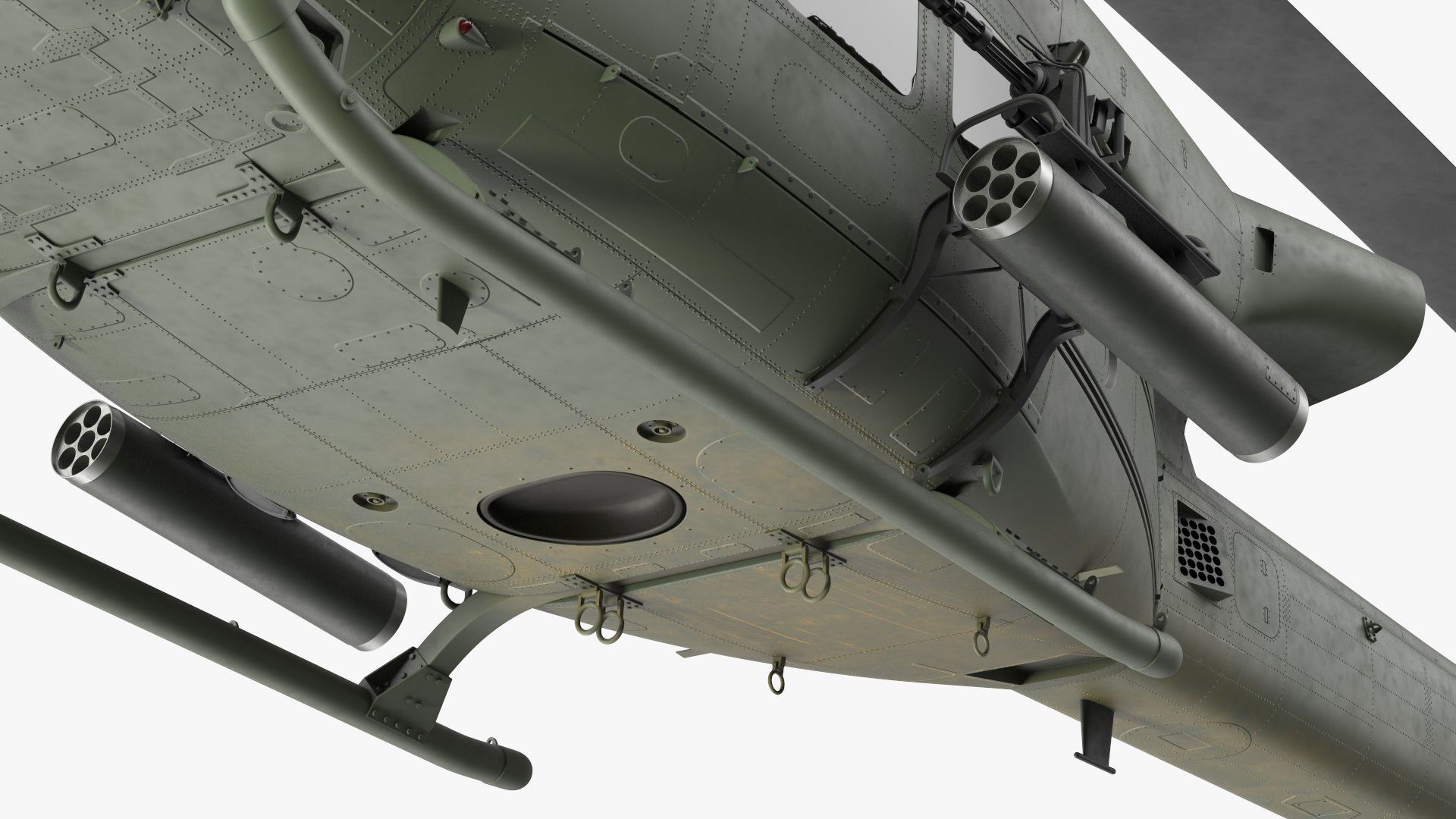 3D Military Medium Utility Helicopter Rigged