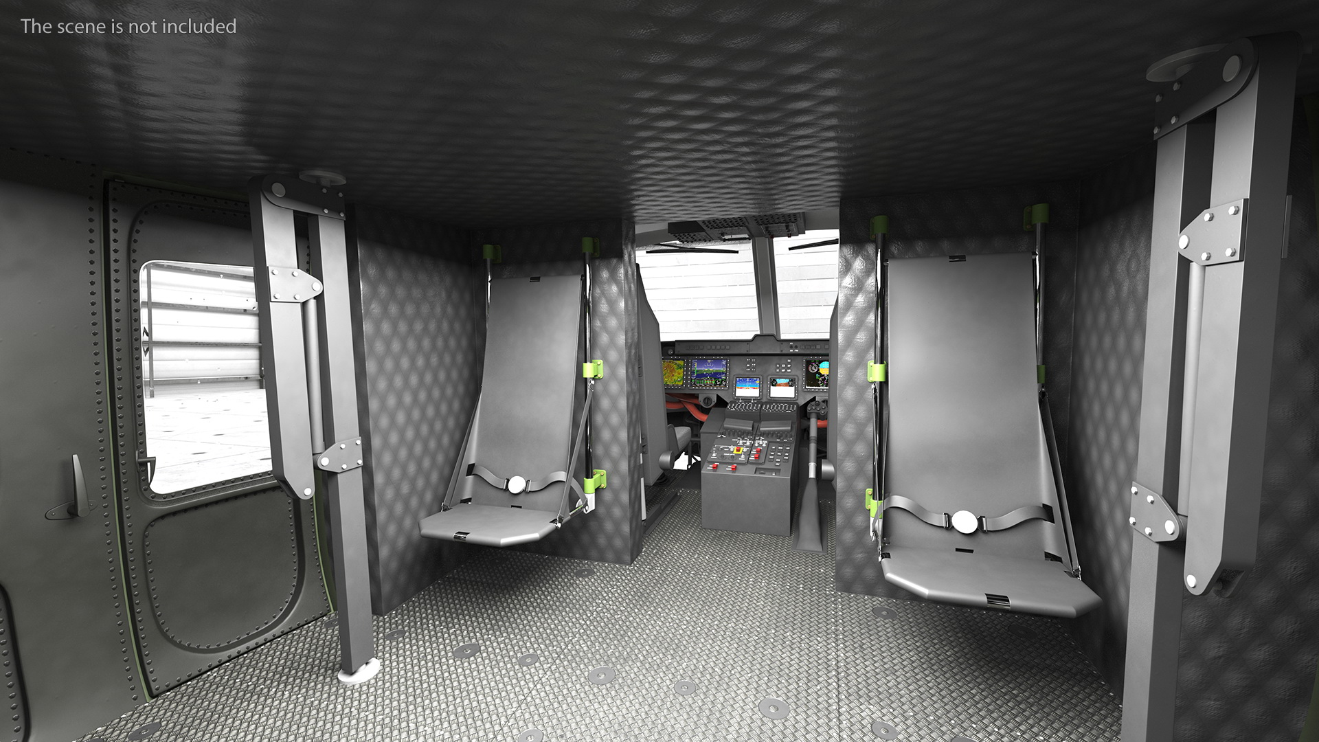 3D Military Medium Utility Helicopter Rigged