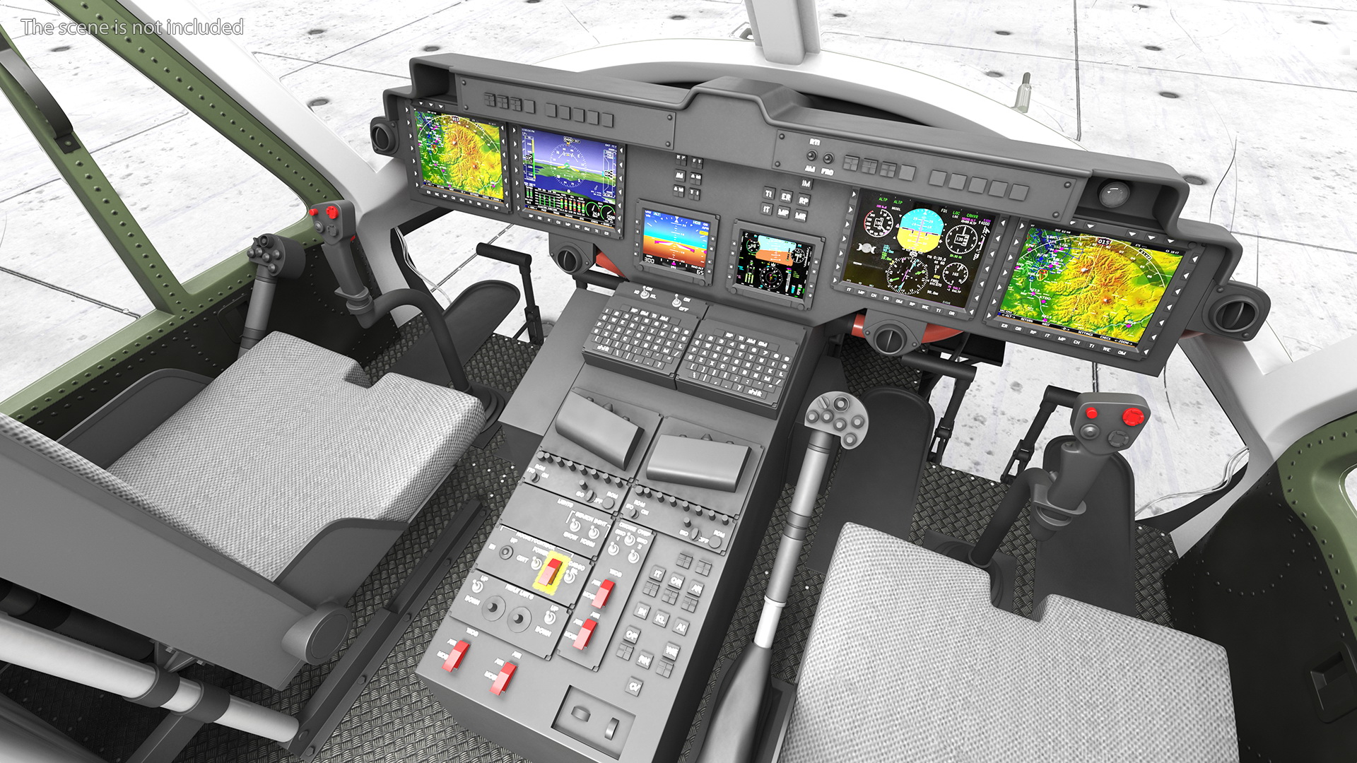 3D Military Medium Utility Helicopter Rigged