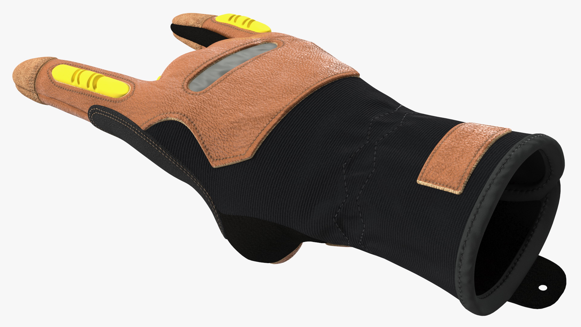 Safety Leather Gloves with Knuckle Guards Sign of the Horns 3D model
