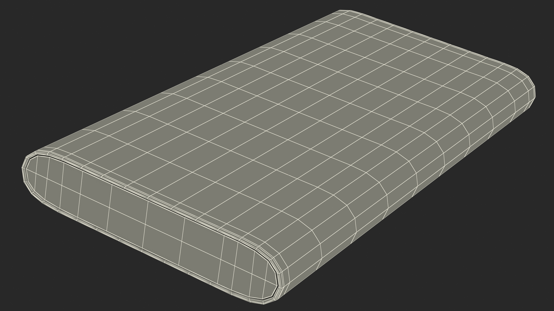 Type A and C Power Bank 10000mAh Silver 3D model