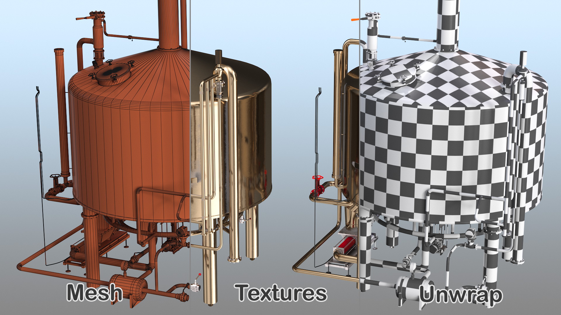 3D model Alcohol Distillation Equipment