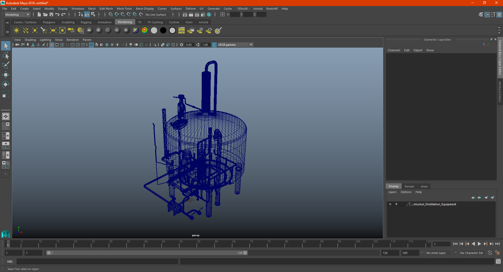 3D model Alcohol Distillation Equipment