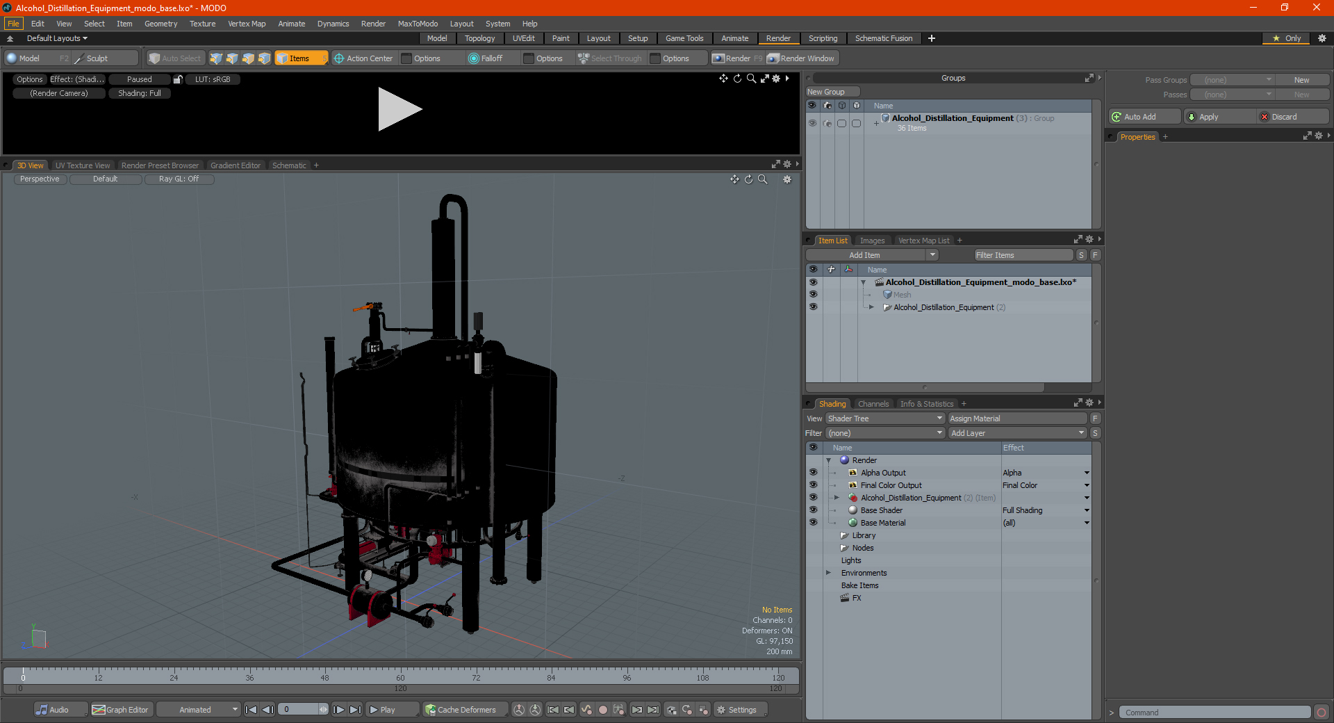 3D model Alcohol Distillation Equipment