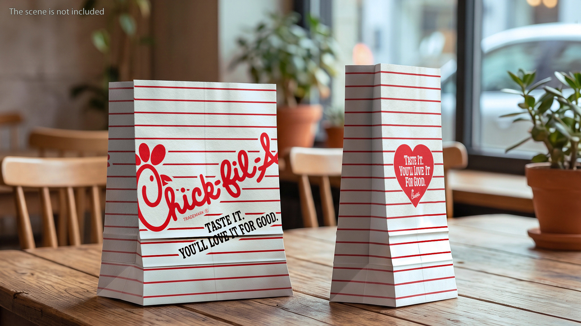Chick fil A Paper Takeout Bag