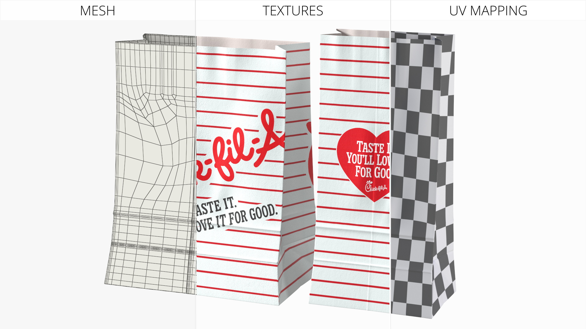 Chick fil A Paper Takeout Bag, view 7