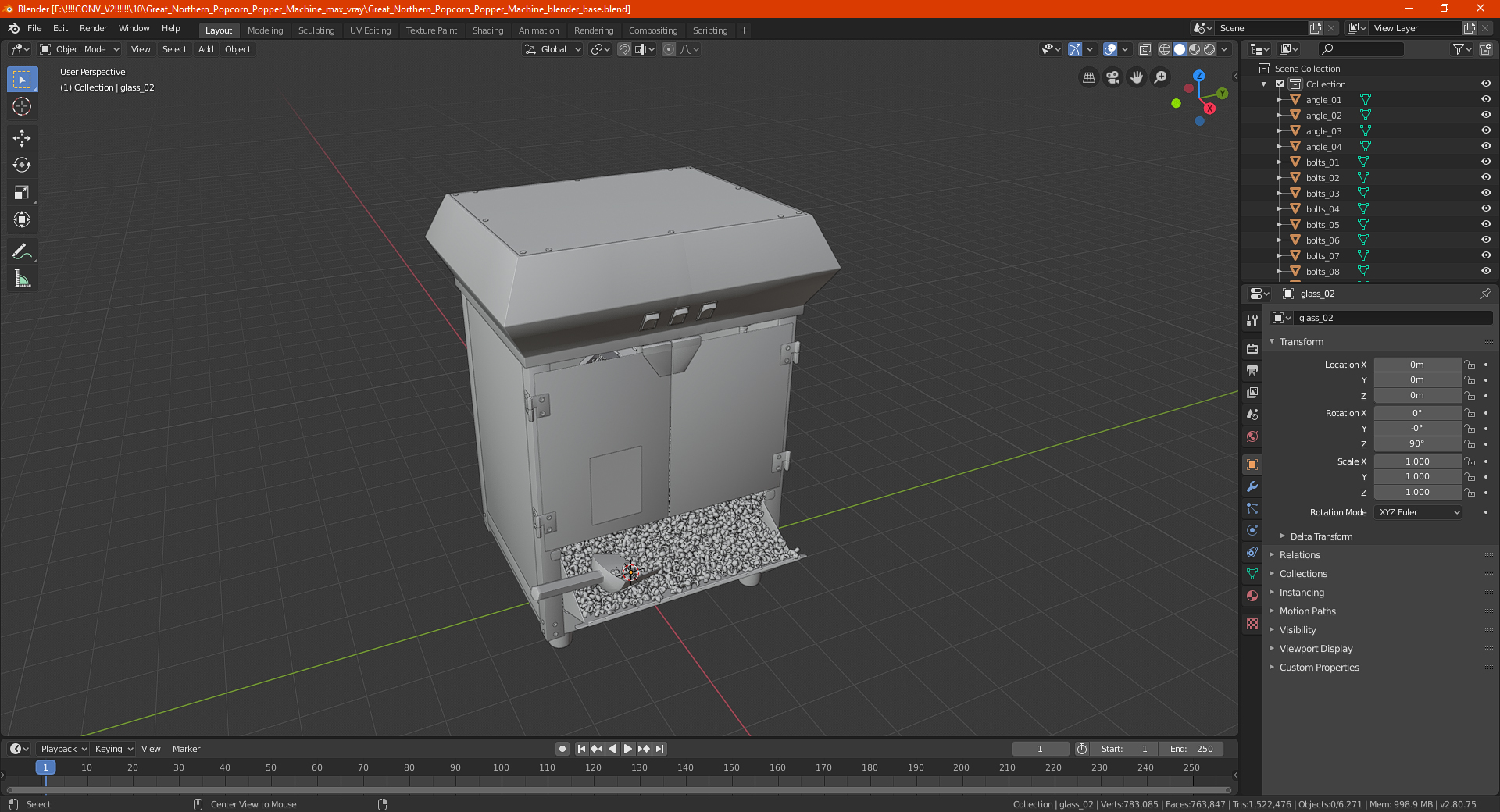 Great Northern Popcorn Popper Machine 3D