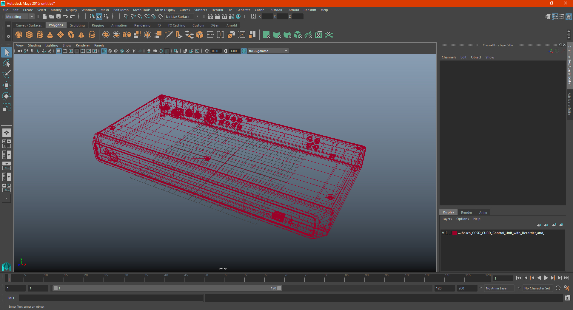 3D Bosch CCSD CURD Control Unit with Recorder and DAFS