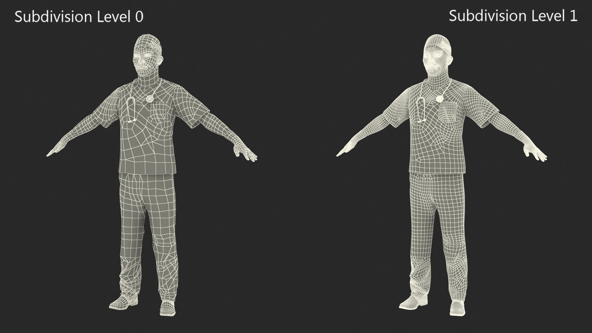 Young Asian Male Doctor Rigged for Cinema 4D 3D model