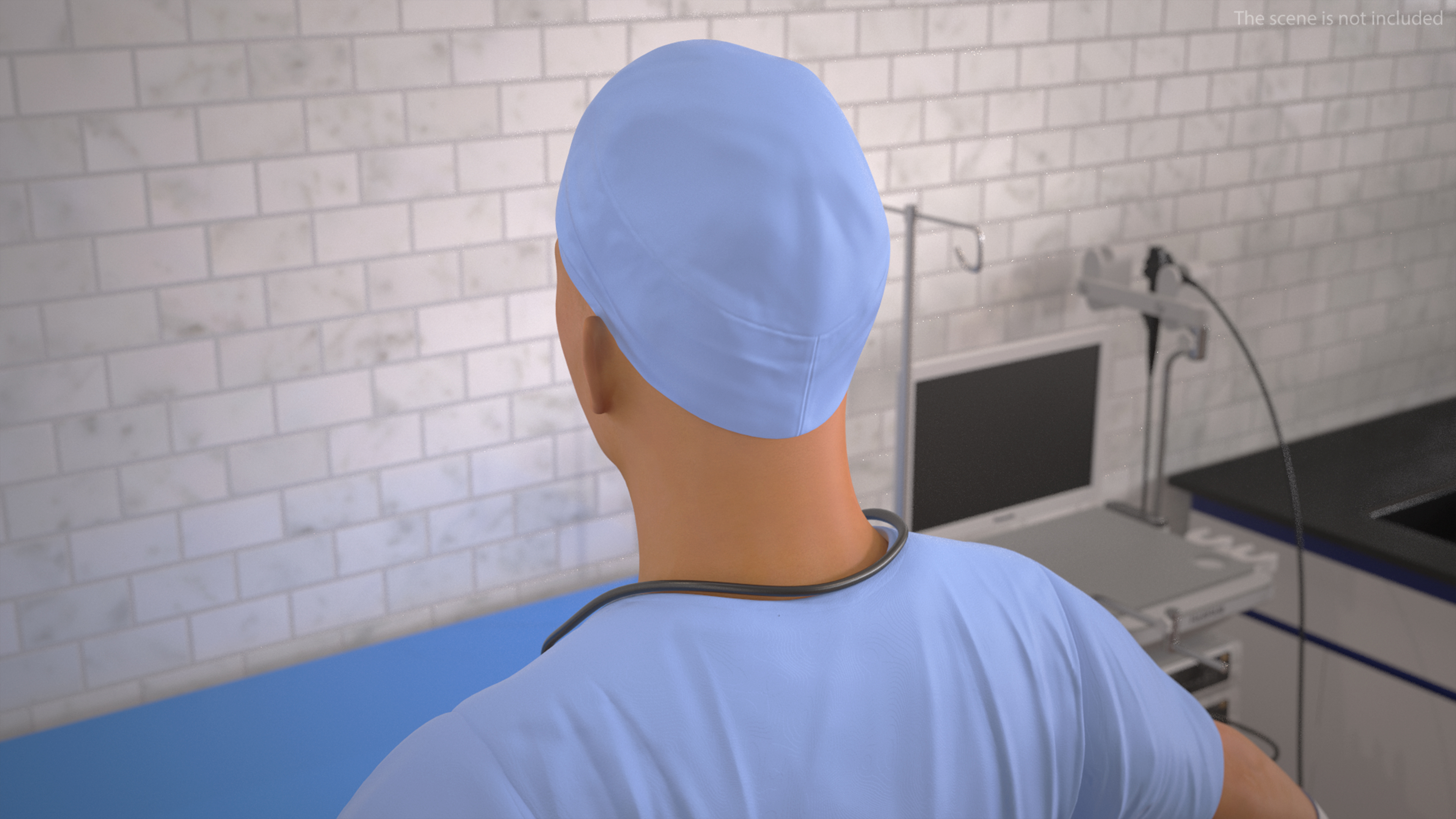 Young Asian Male Doctor Rigged for Cinema 4D 3D model