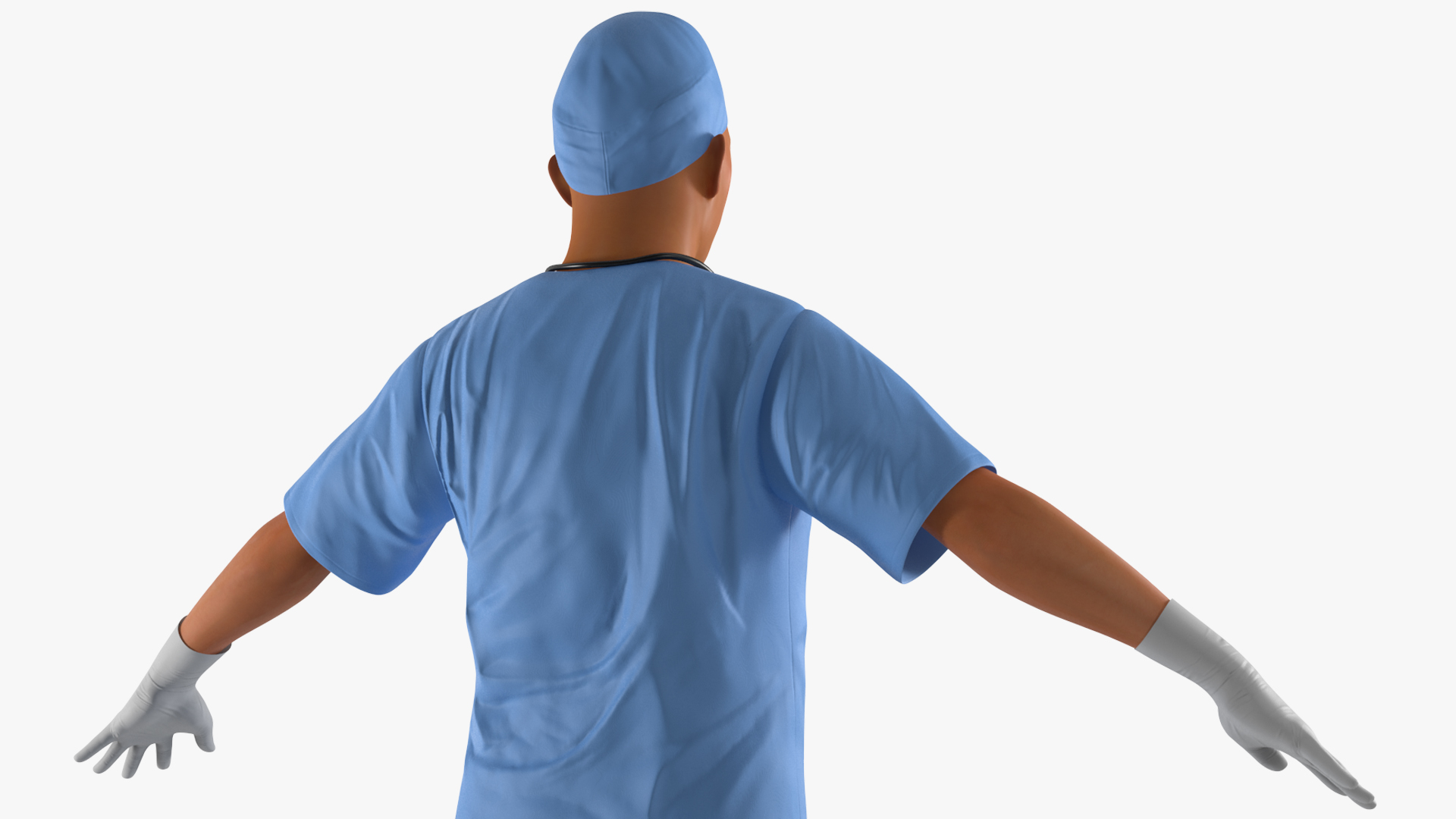 Young Asian Male Doctor Rigged for Cinema 4D 3D model