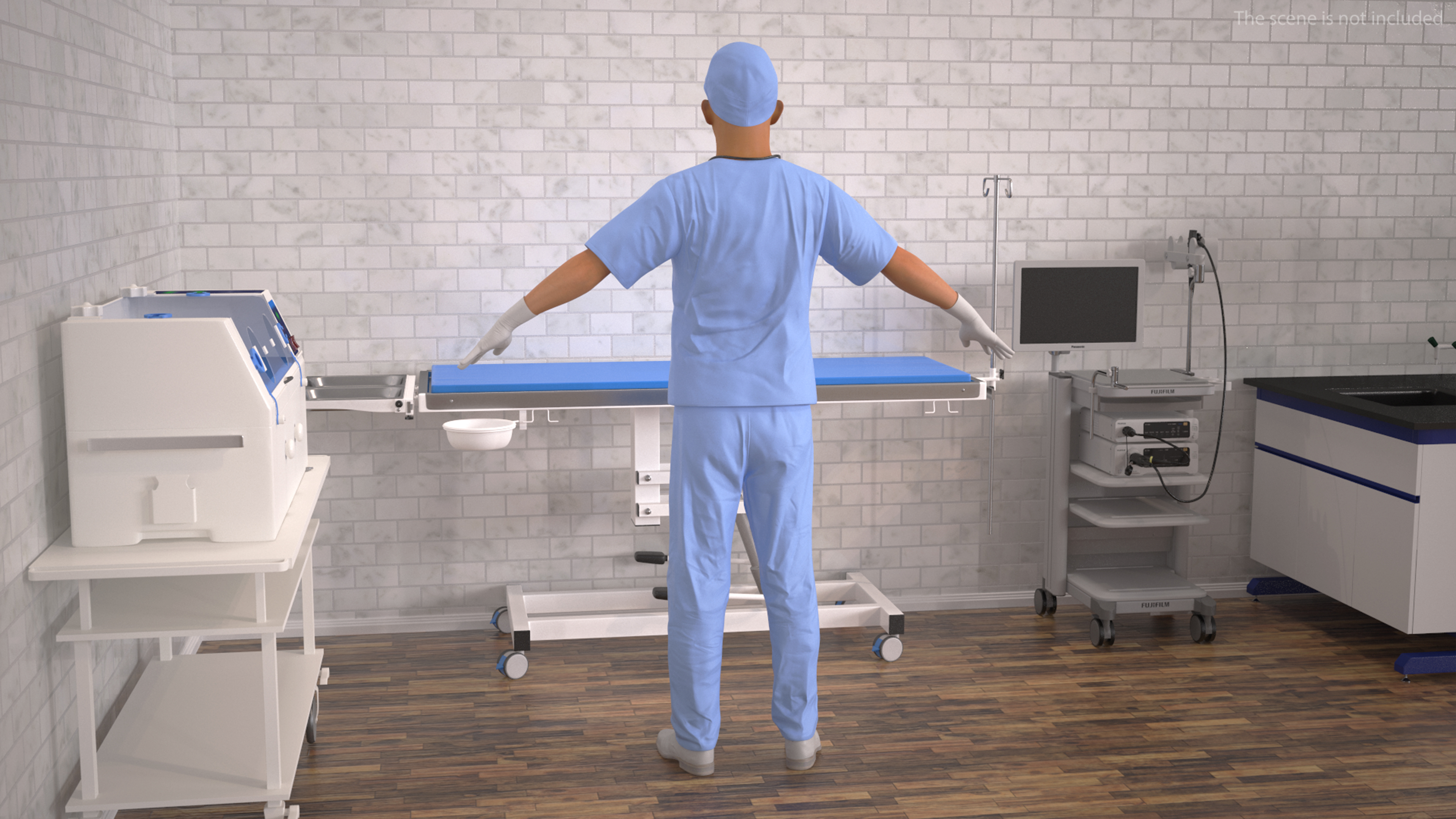 Young Asian Male Doctor Rigged for Cinema 4D 3D model