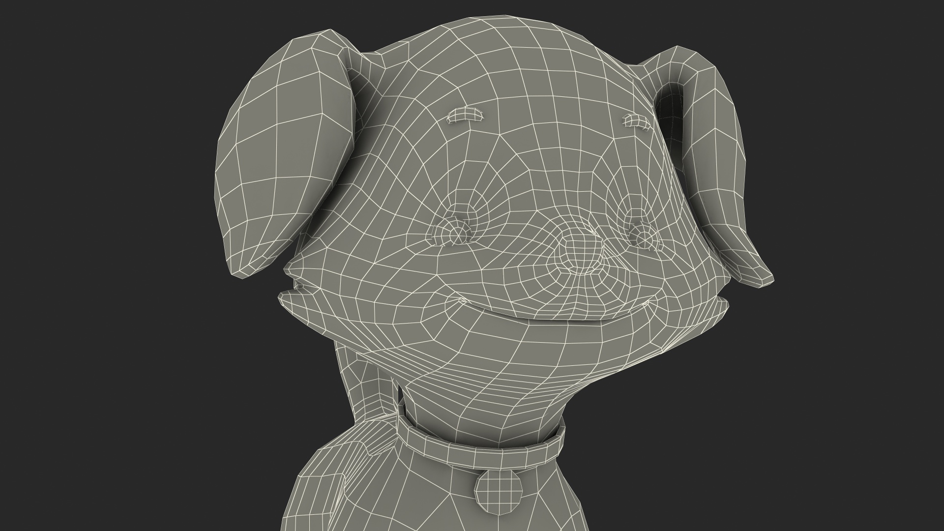 Cartoon Puppy Dog Rigged 3D model