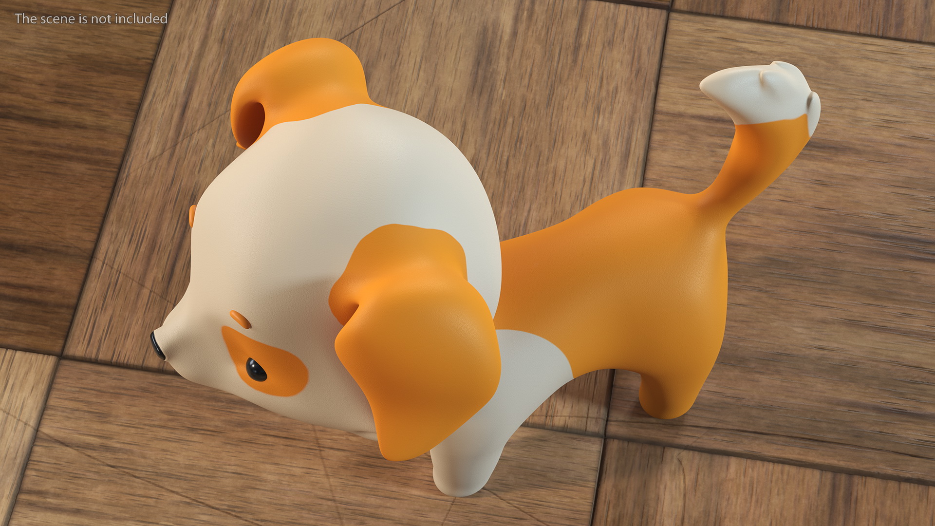 Cartoon Puppy Dog Rigged 3D model