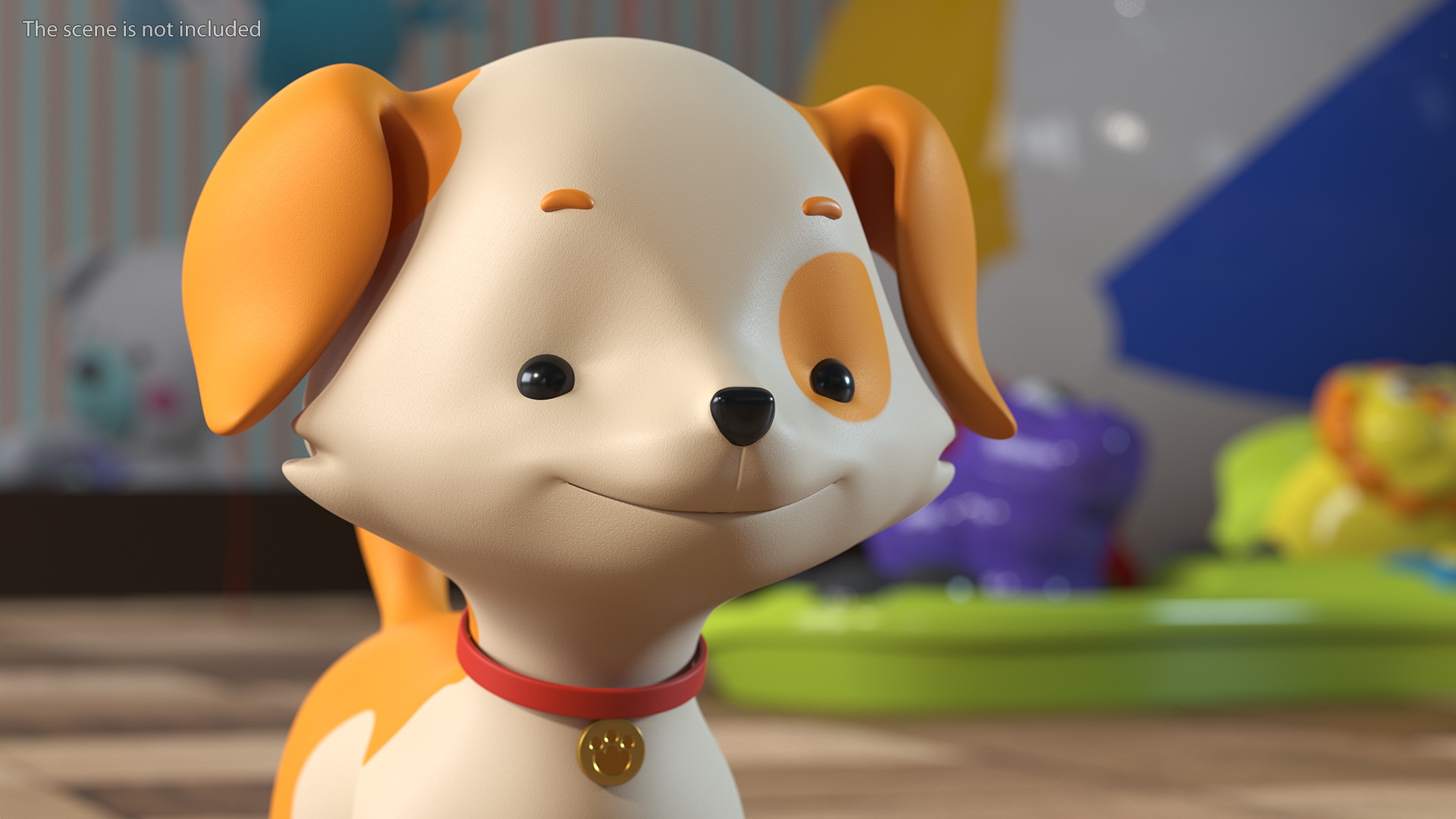 Cartoon Puppy Dog Rigged 3D model