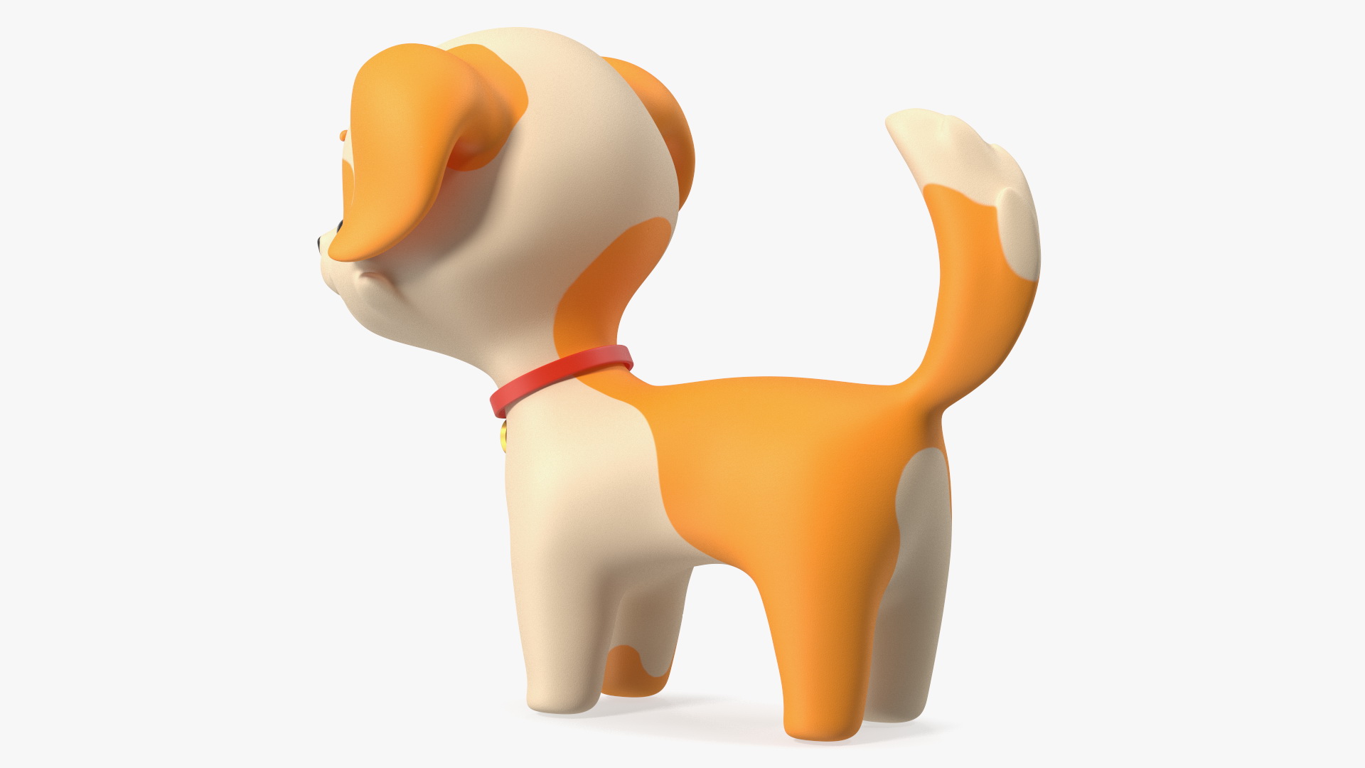 Cartoon Puppy Dog Rigged 3D model