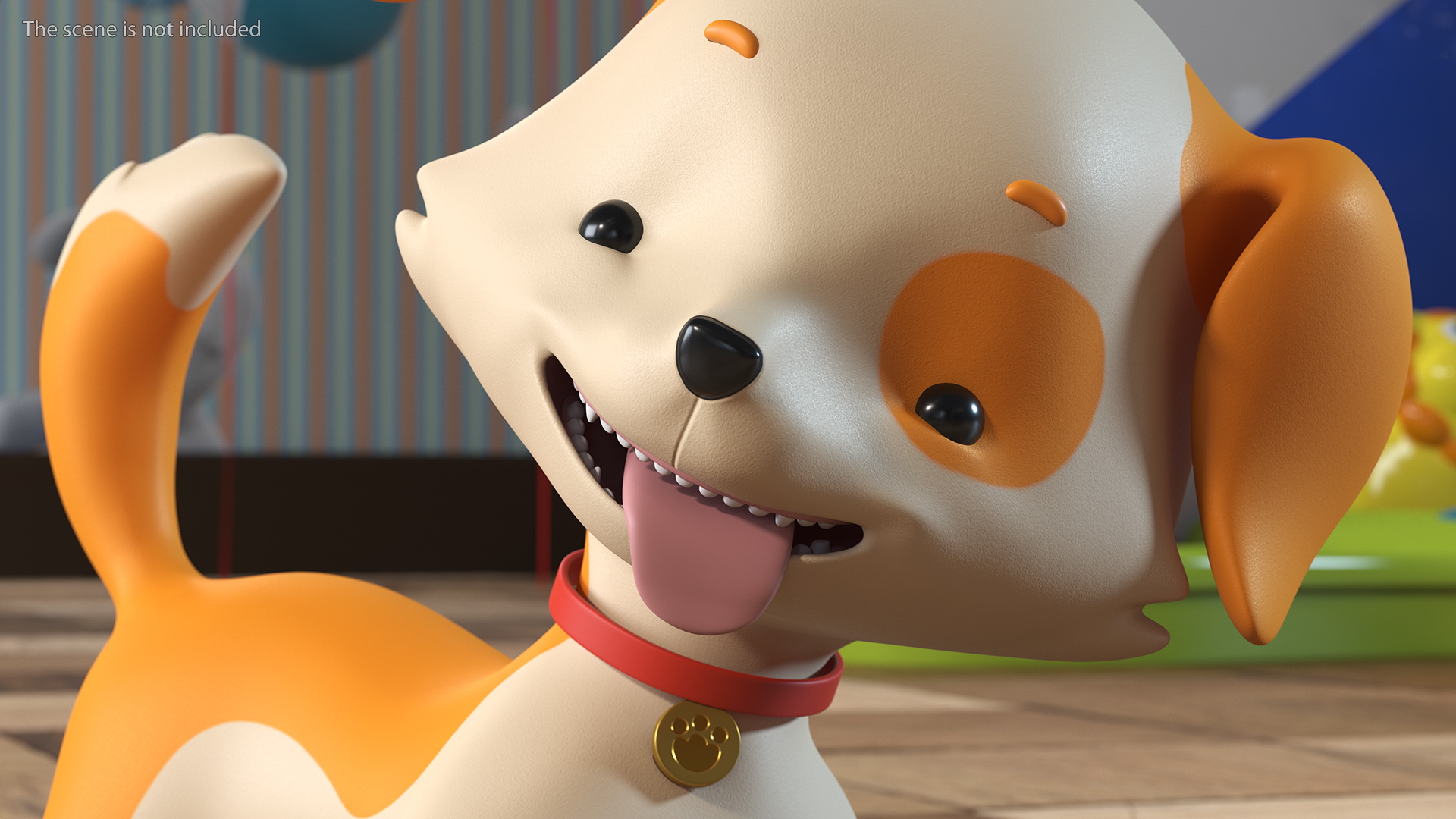 Cartoon Puppy Dog Rigged 3D model