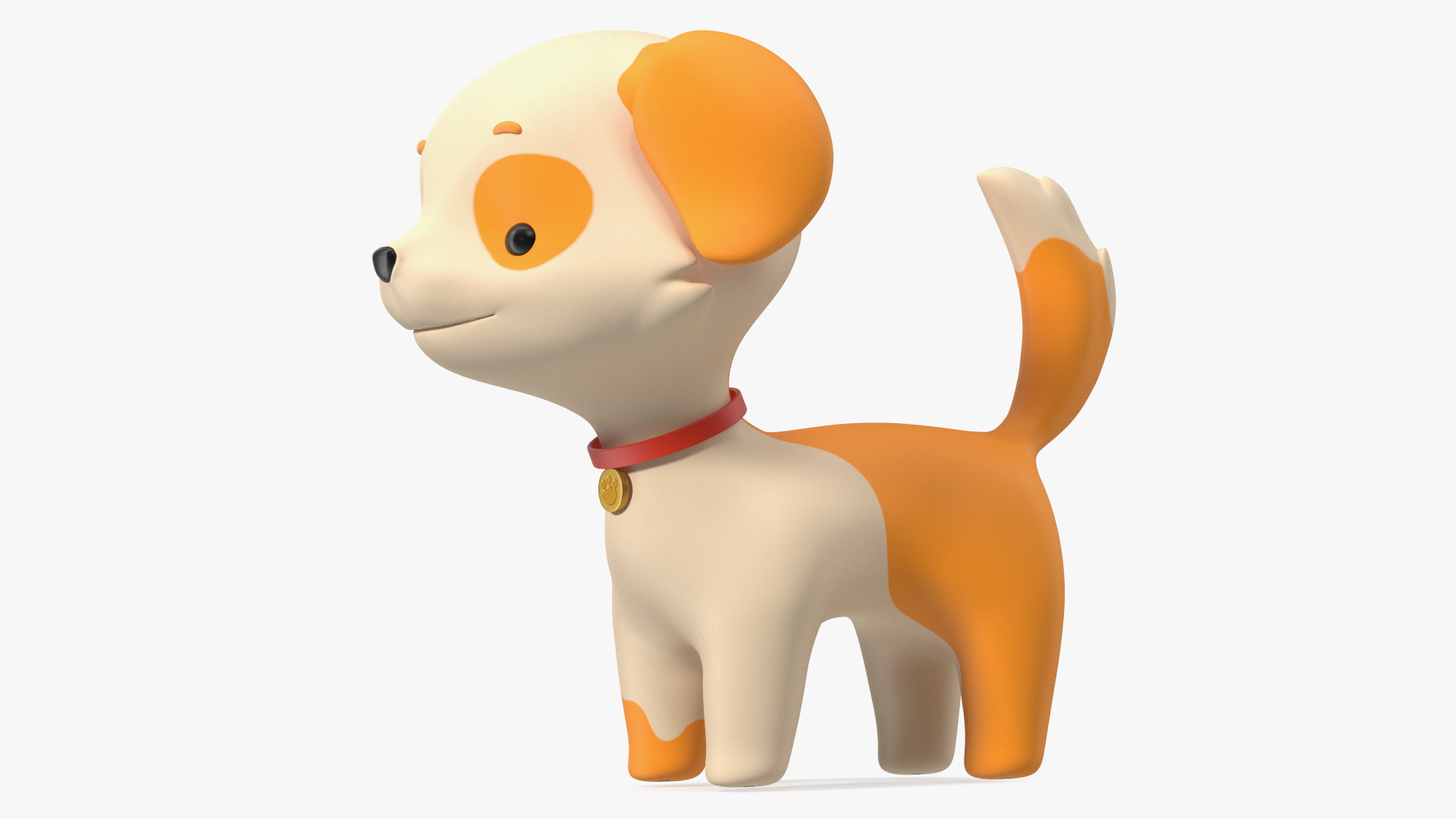 Cartoon Puppy Dog Rigged 3D model