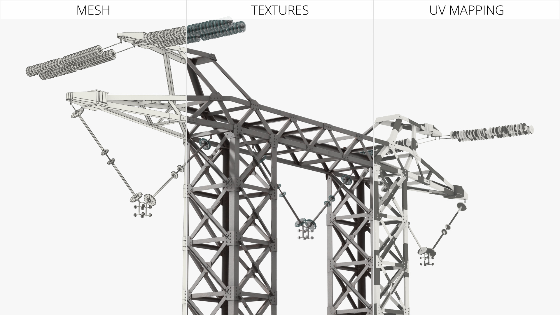 Lattice H Frame Power Structure - view 7