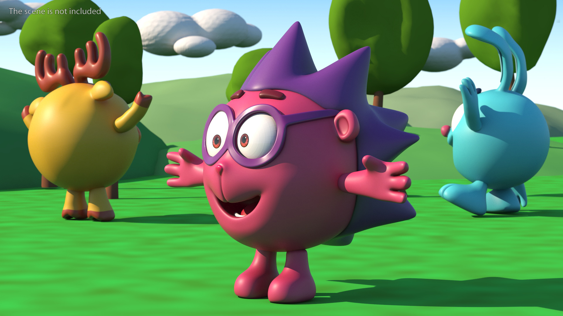 3D Chiko Character Kikoriki Rigged
