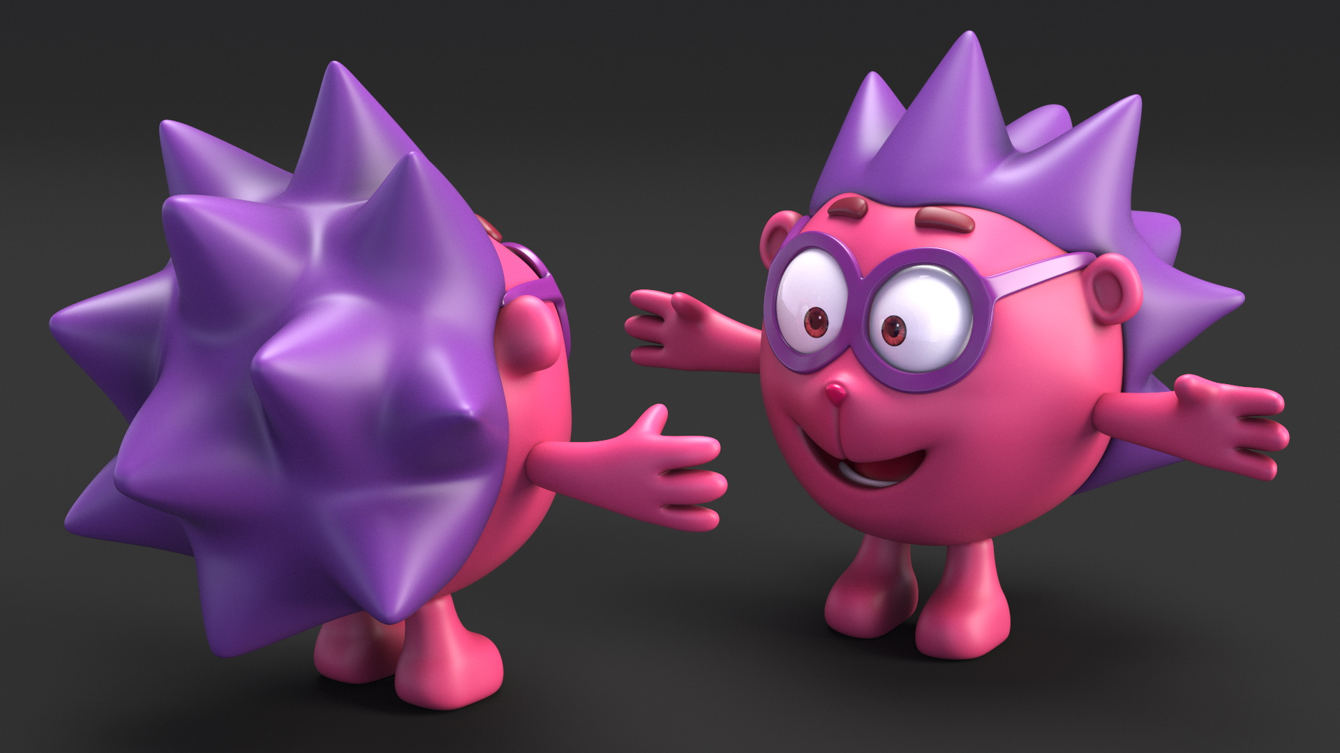 3D Chiko Character Kikoriki Rigged