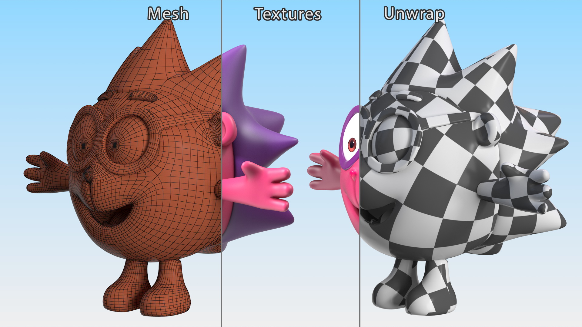 3D Chiko Character Kikoriki Rigged