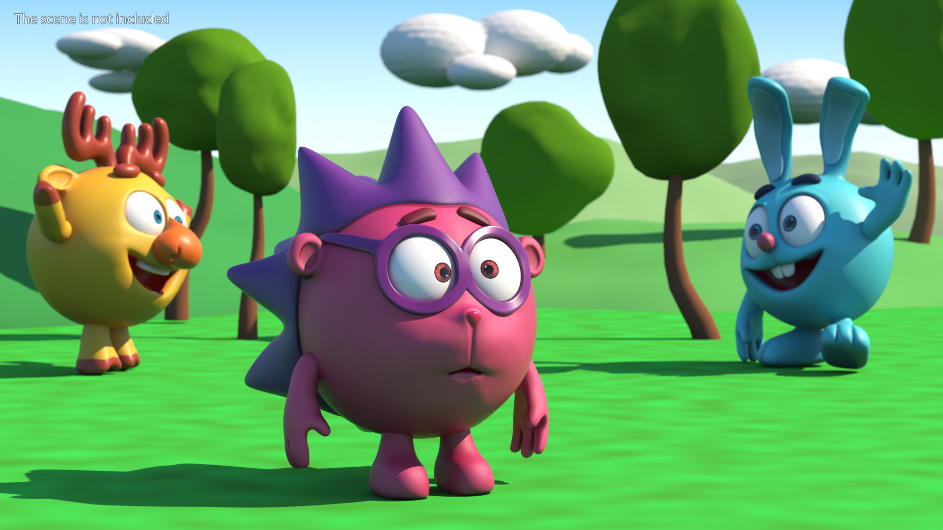 3D Chiko Character Kikoriki Rigged