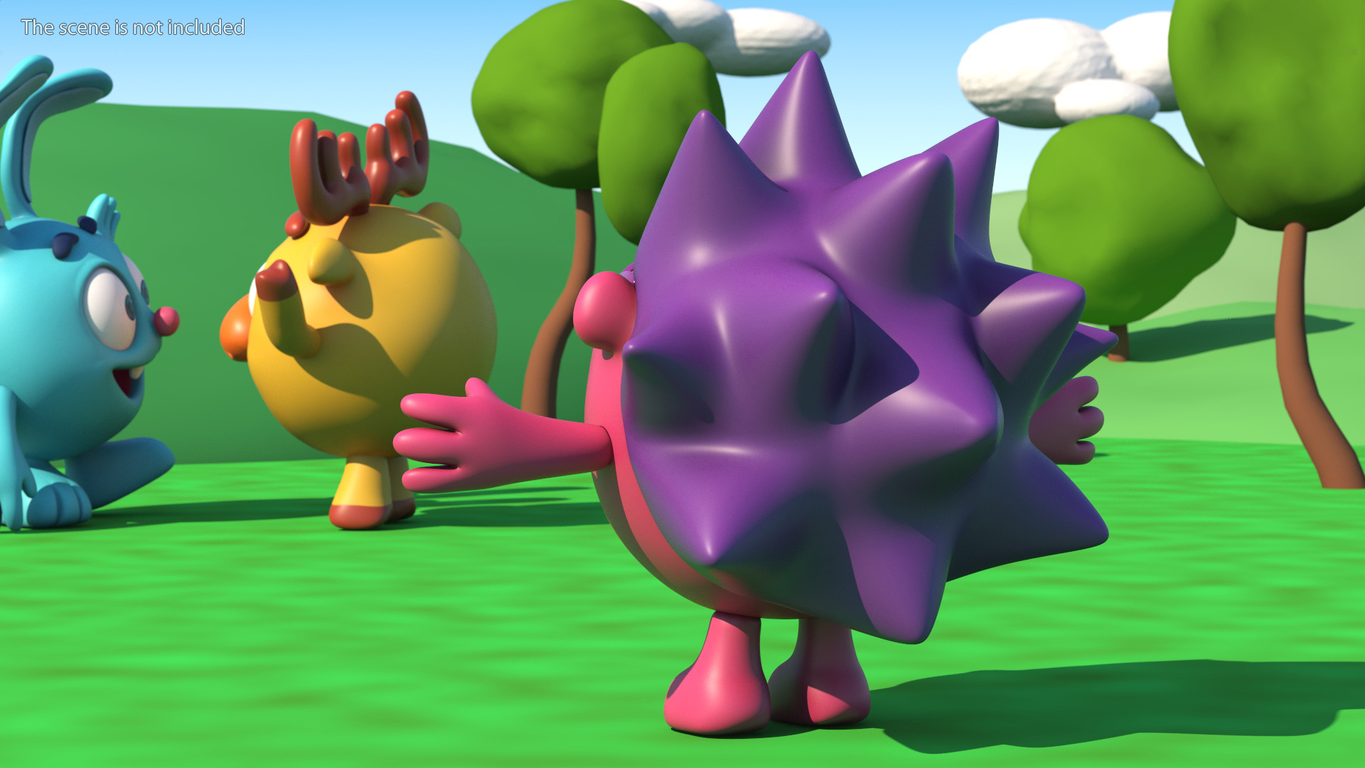 3D Chiko Character Kikoriki Rigged