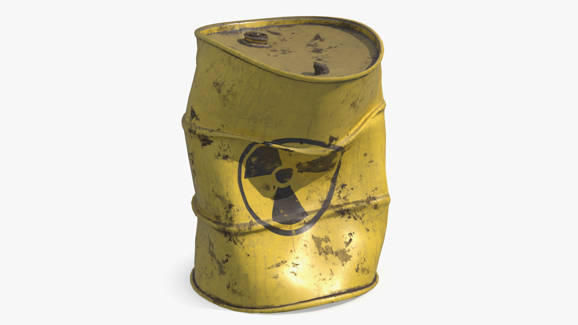 Damaged Steel Container for Toxic Waste Game Ready
