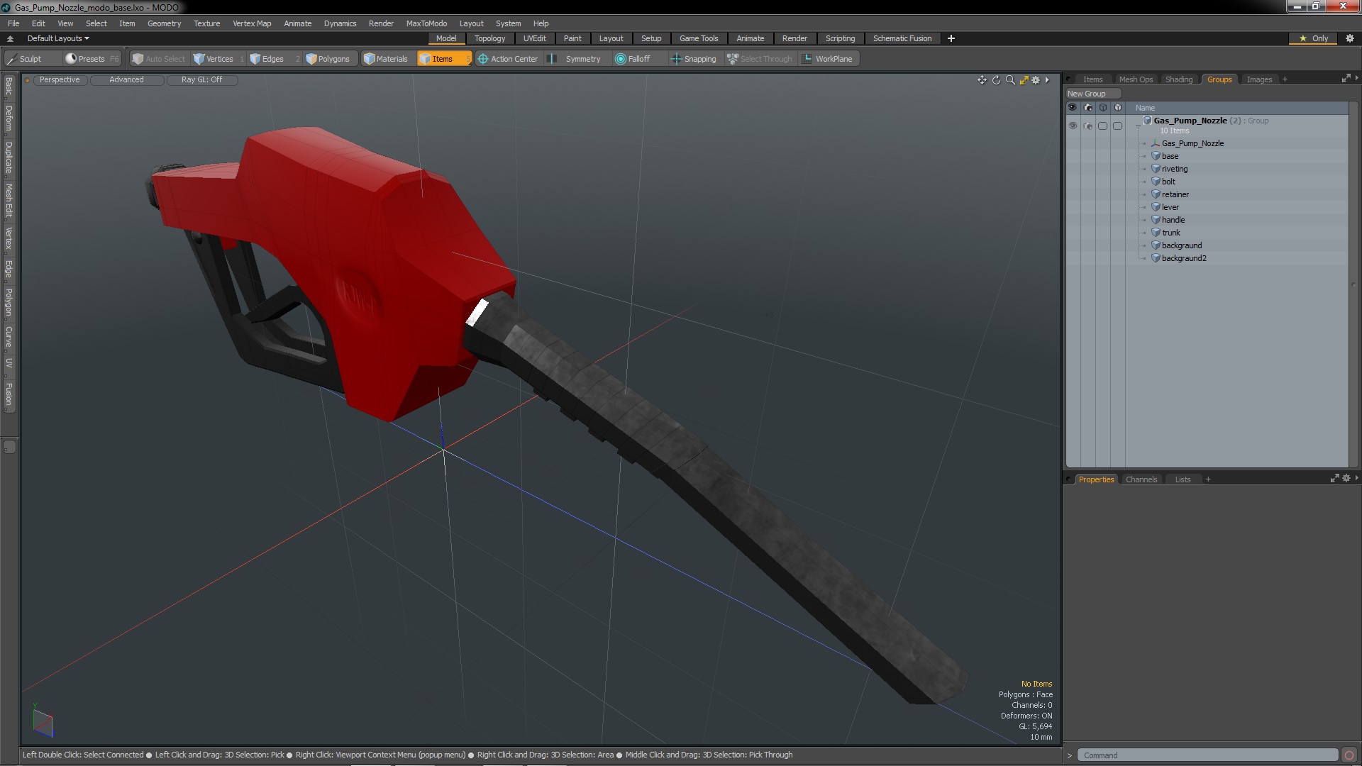 3D model Gas Pump Nozzle