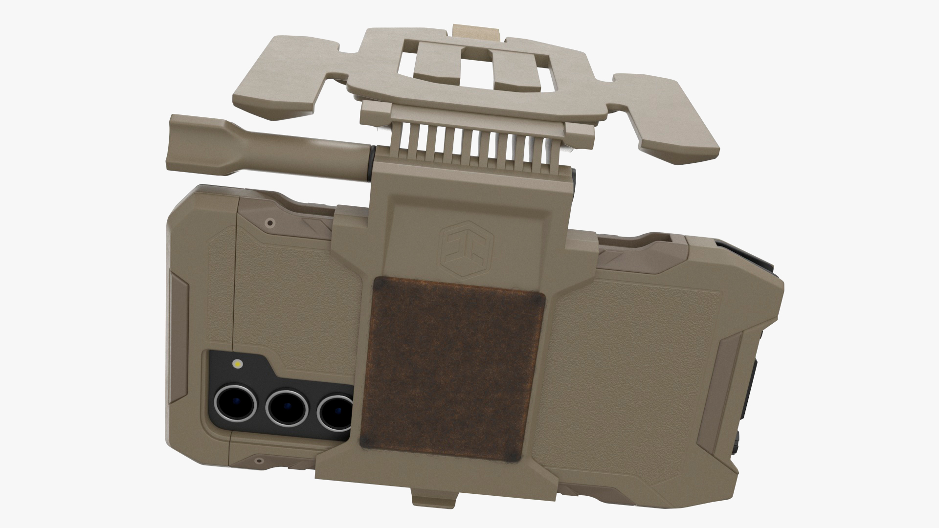 3D Galaxy S23 Tactical Edition Sand with Holder Fur model