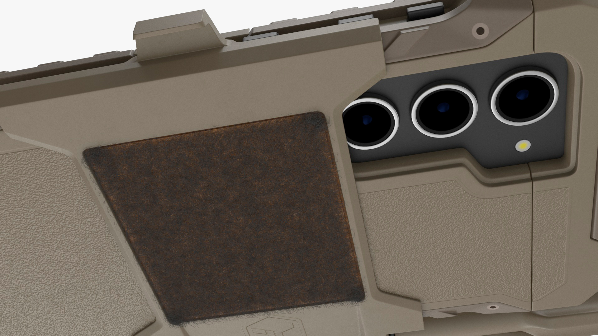3D Galaxy S23 Tactical Edition Sand with Holder Fur model