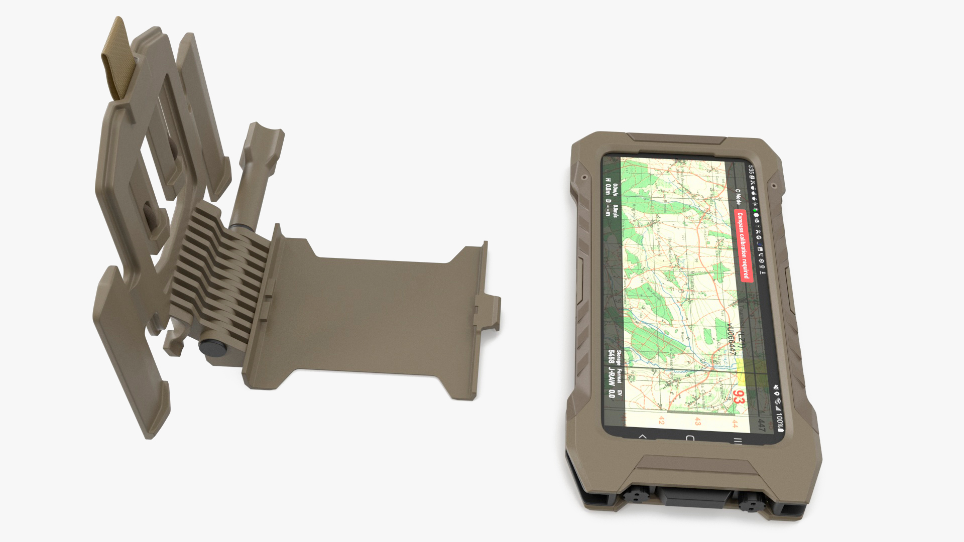 3D Galaxy S23 Tactical Edition Sand with Holder Fur model