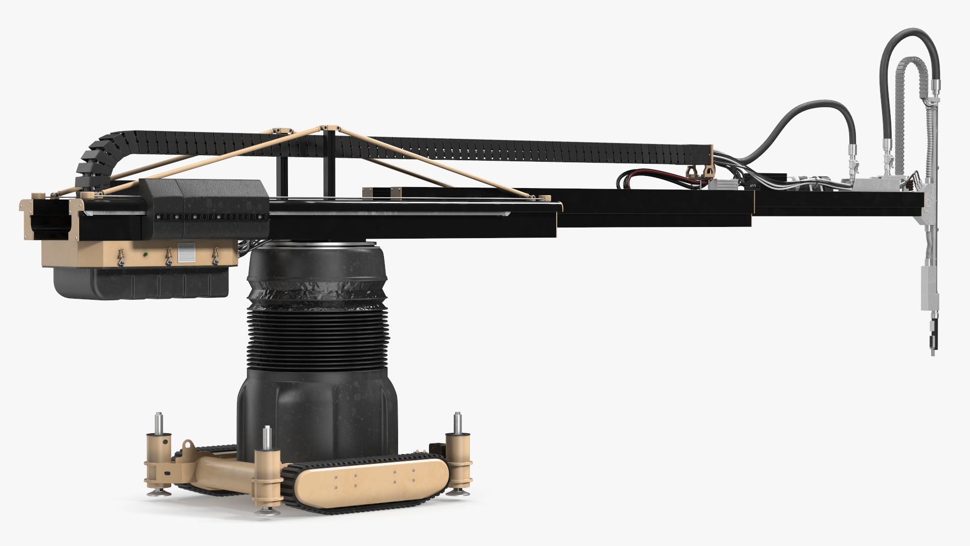 Apis Cor Construction 3D Printer Rigged 3D model