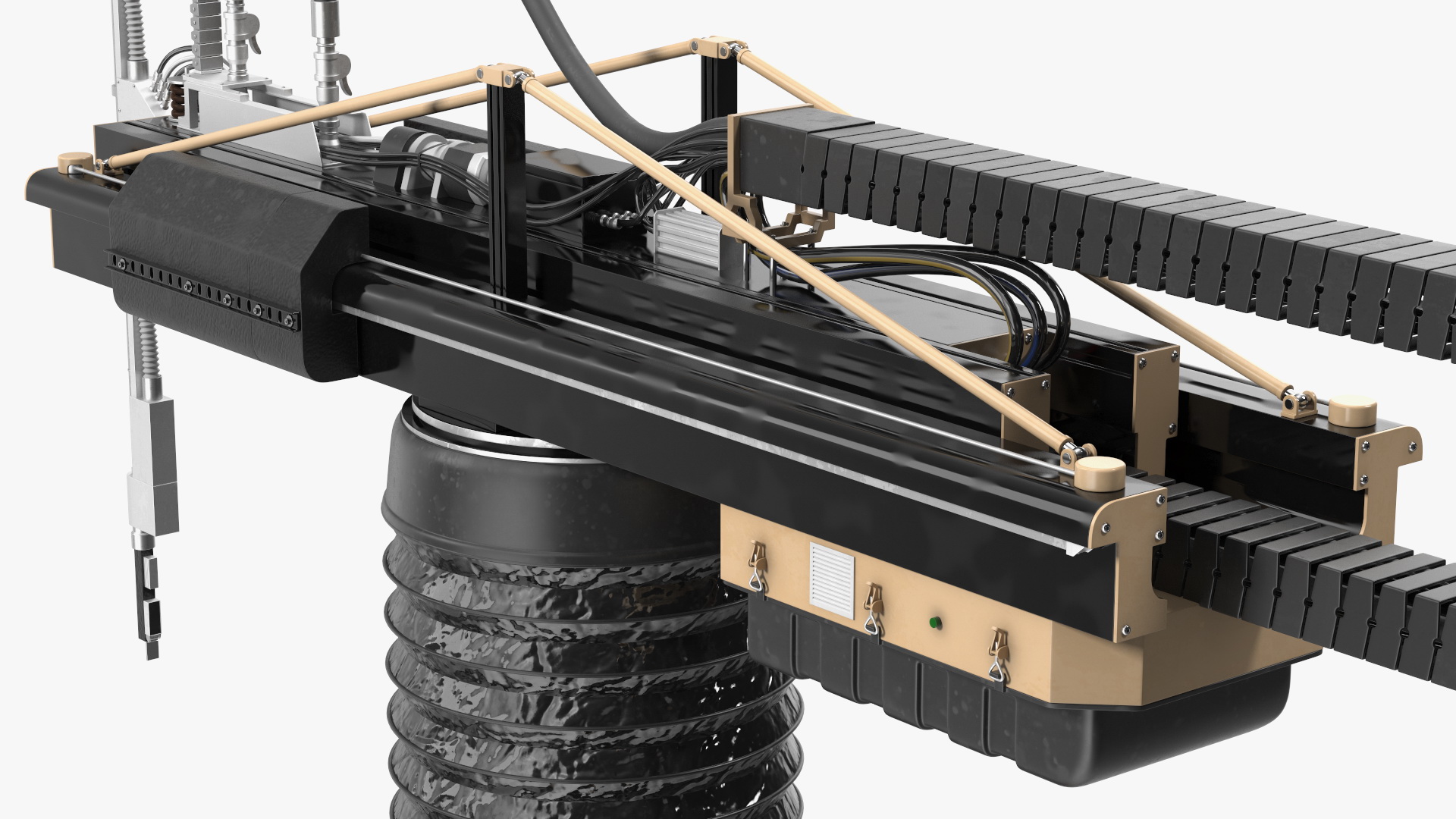 Apis Cor Construction 3D Printer Rigged 3D model