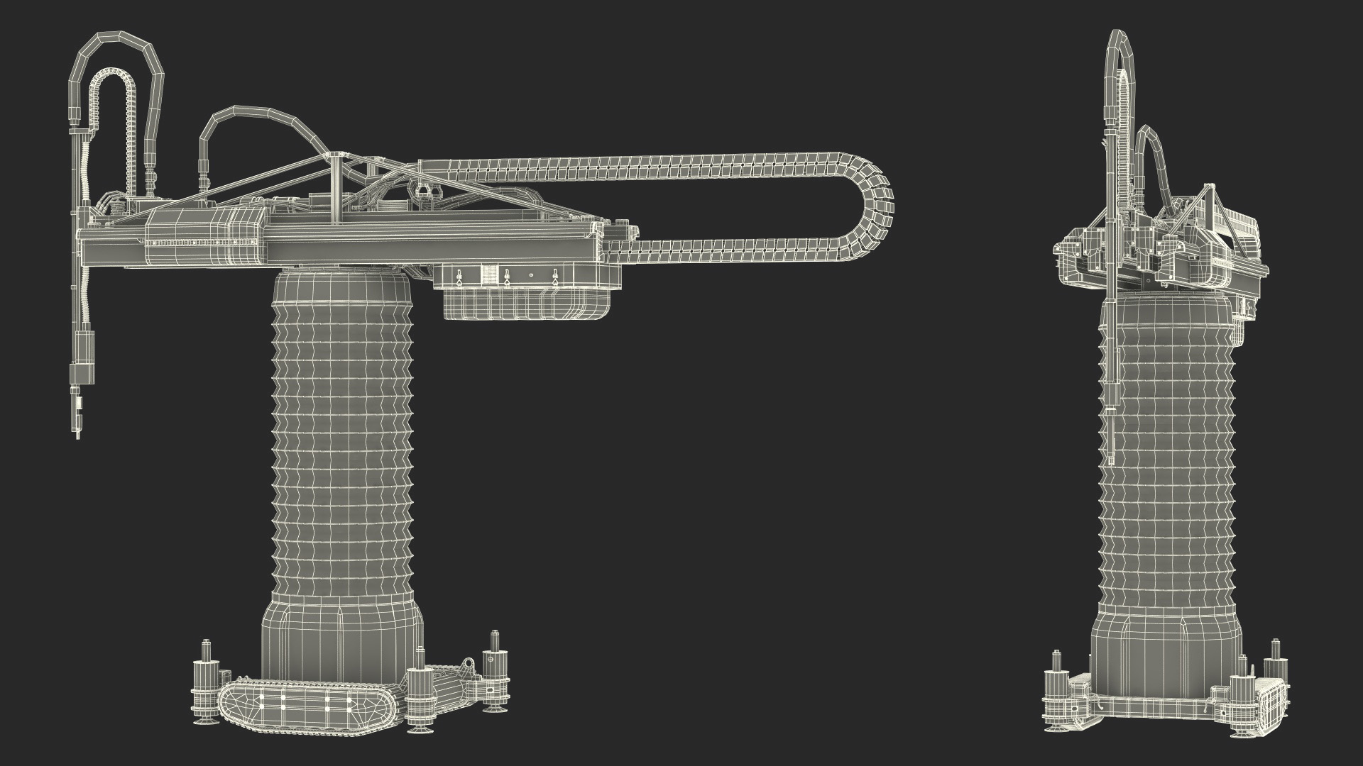 Apis Cor Construction 3D Printer Rigged 3D model