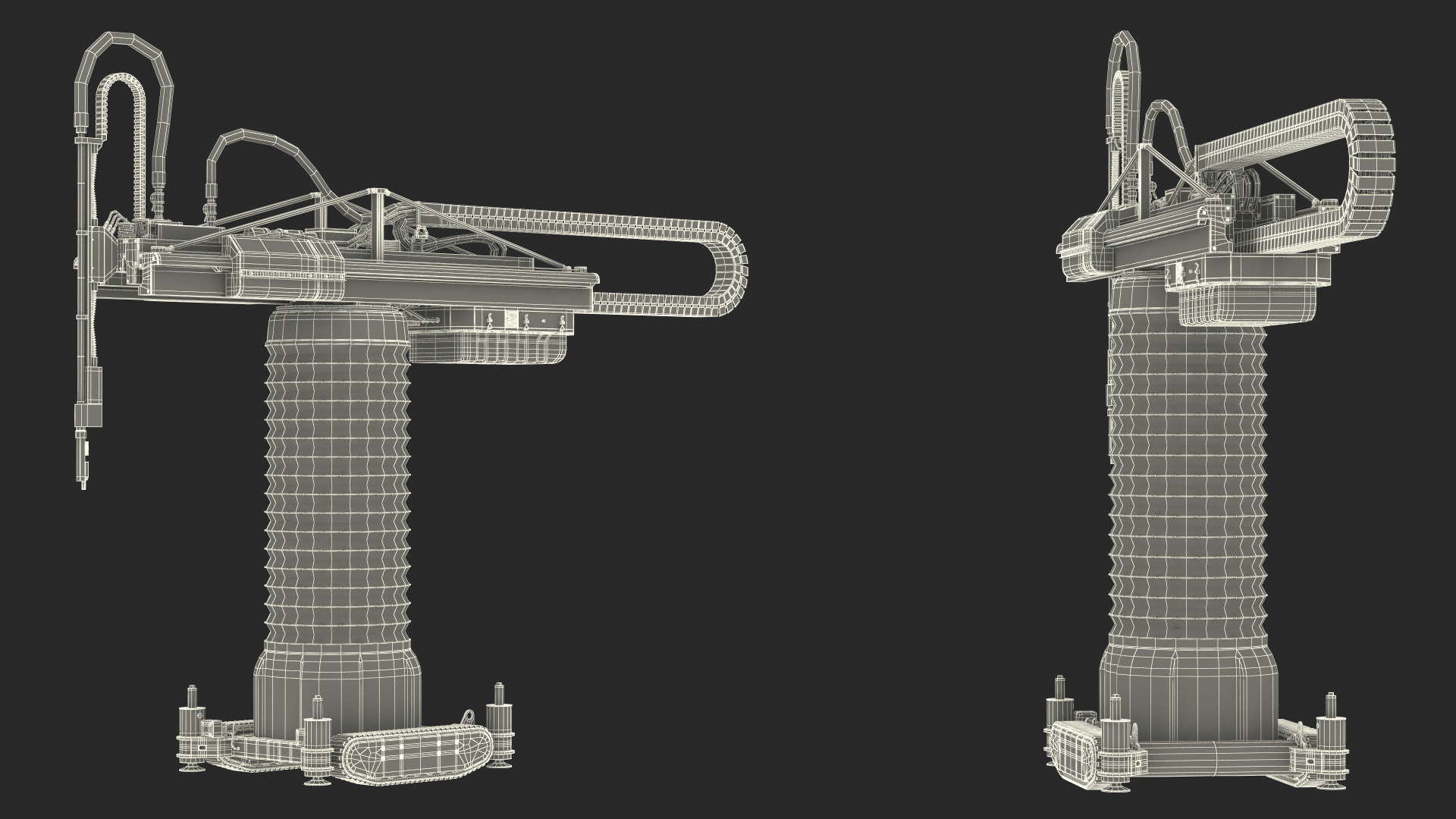 Apis Cor Construction 3D Printer Rigged 3D model