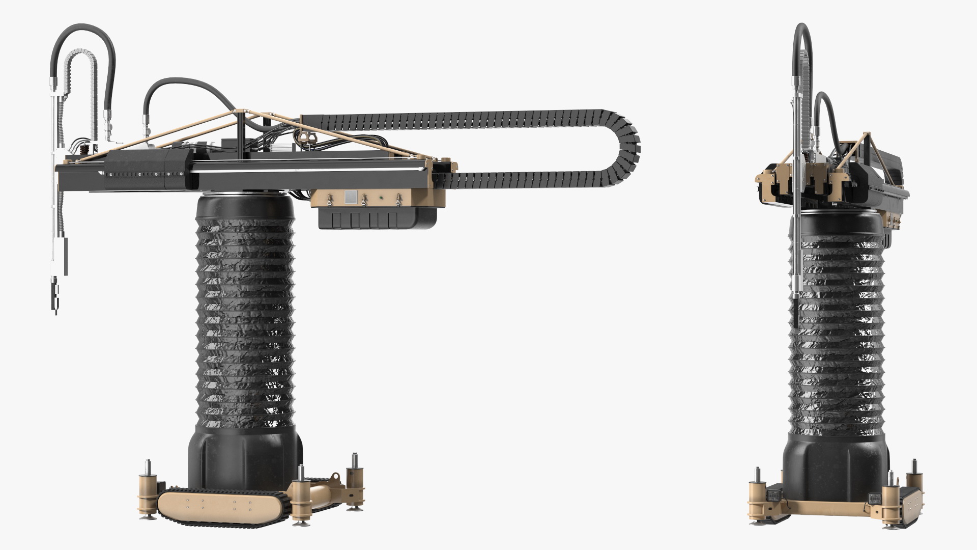 Apis Cor Construction 3D Printer Rigged 3D model