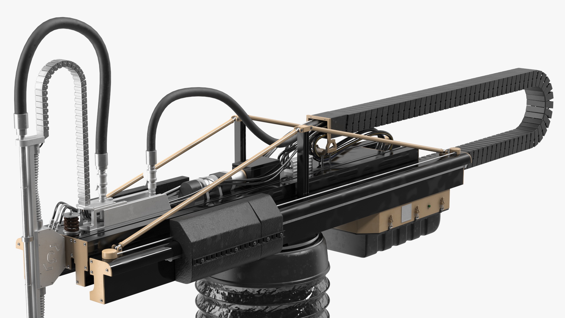 Apis Cor Construction 3D Printer Rigged 3D model